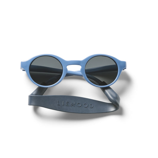 Stacey Babysonnenbrille mit Silikonband Riverside/Navy Liewood