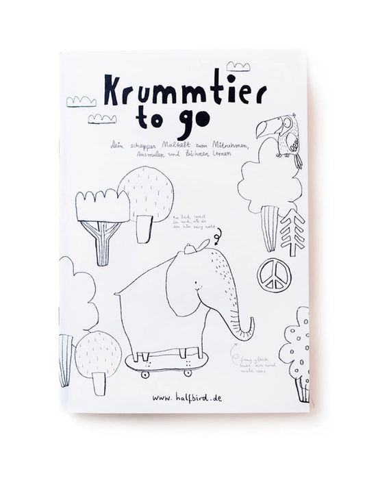 Malbuch Krummtier to go von Halfbird