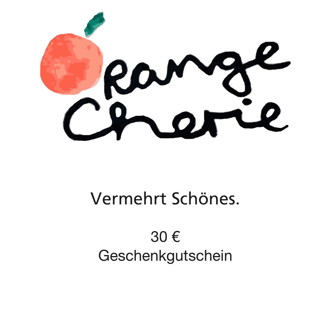 🍊 OrangeCherie Gutschein