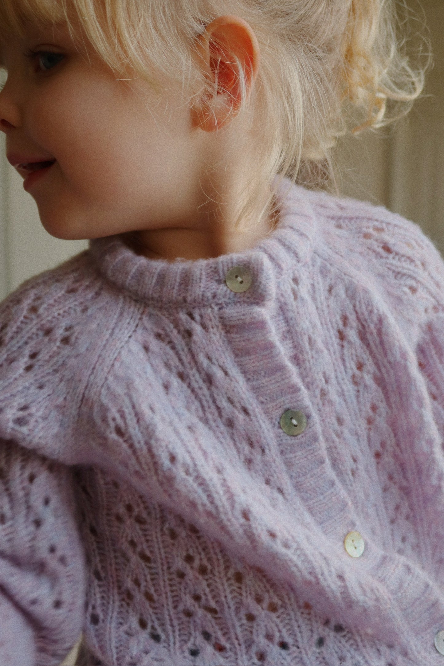 Isa Strick Cardigan Lavender Mist