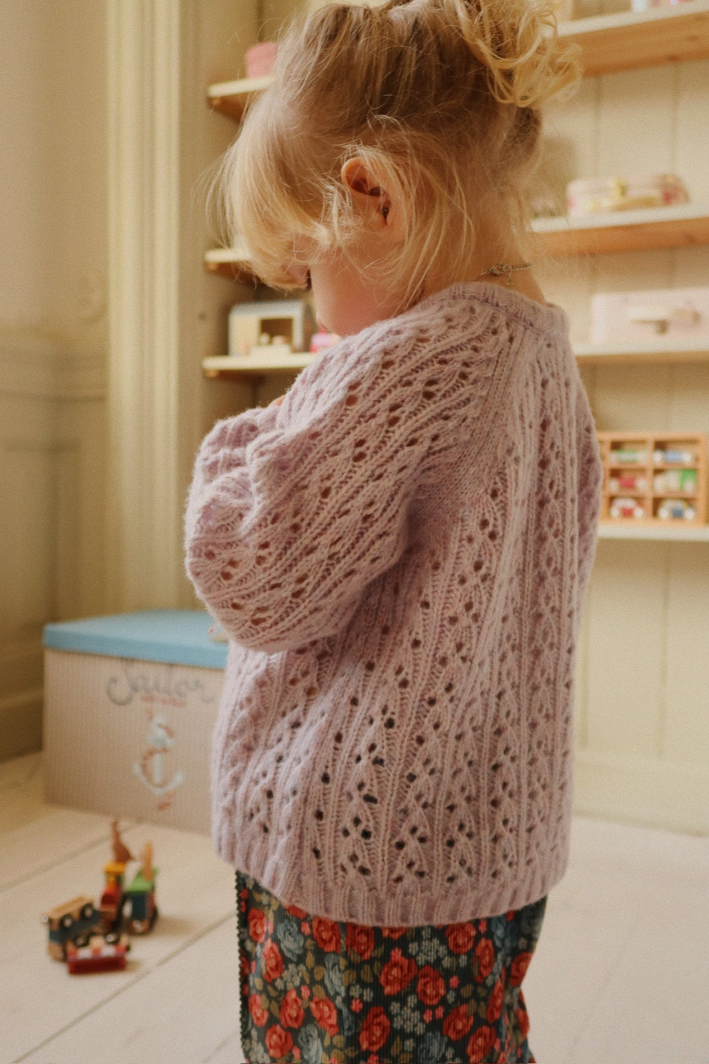 Isa Strick Cardigan Lavender Mist