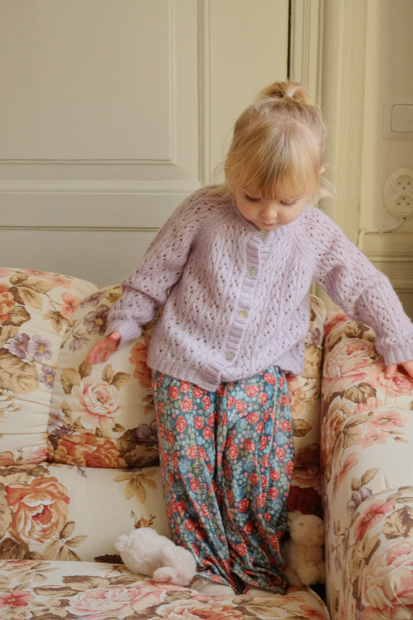 Isa Strick Cardigan Lavender Mist