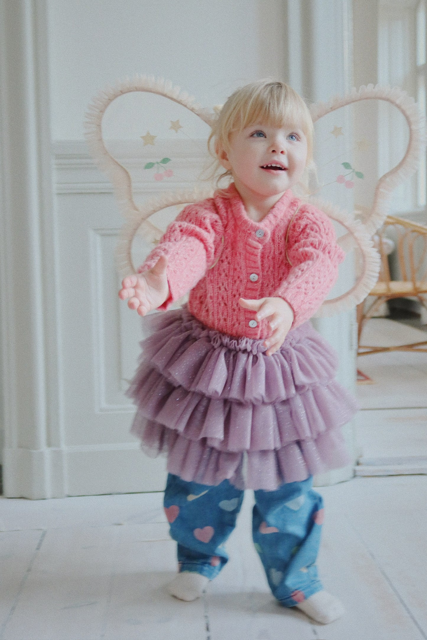 Isa Strick Cardigan Pink
