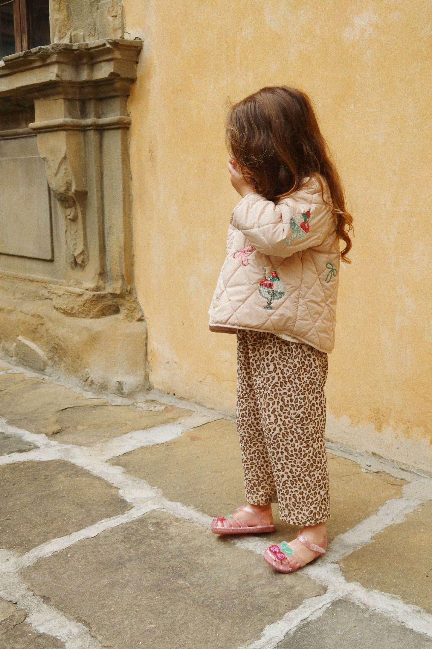 UV swim shoes Etta Vichycaro 🍌Almond Check