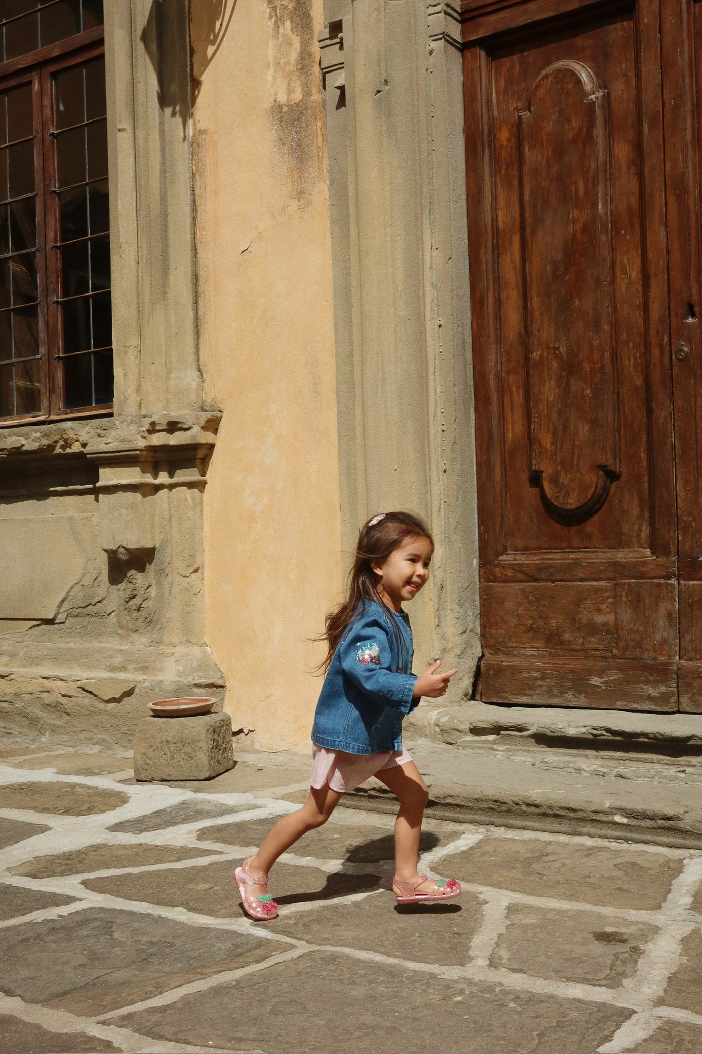 3er Set leichte gestreifte Shorts Azur von Konges Slojd GOTS