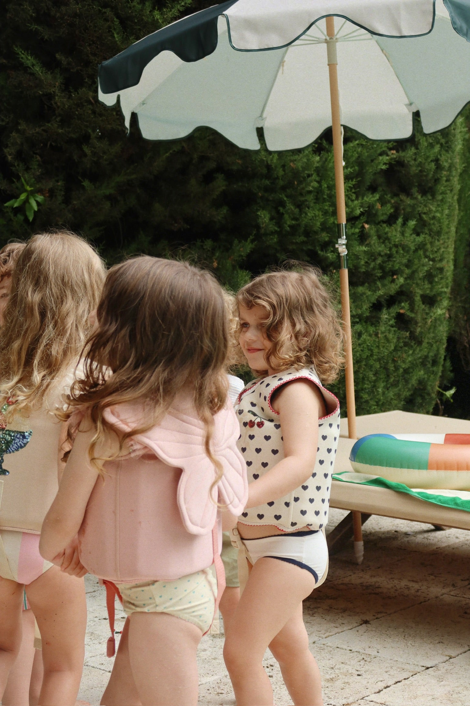 Manon Swim Vest with Hearts and Cherries