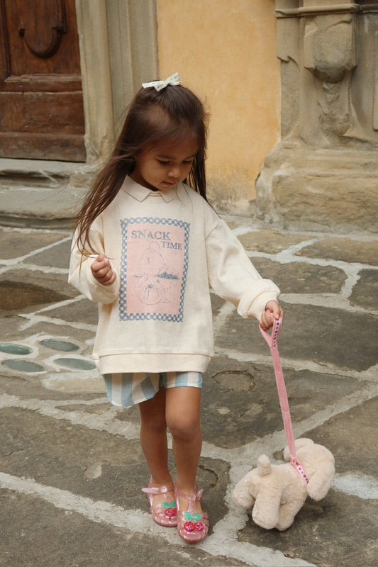 Spotty Longsleeve Polo Buttercreme🥧🫖 Snack Time