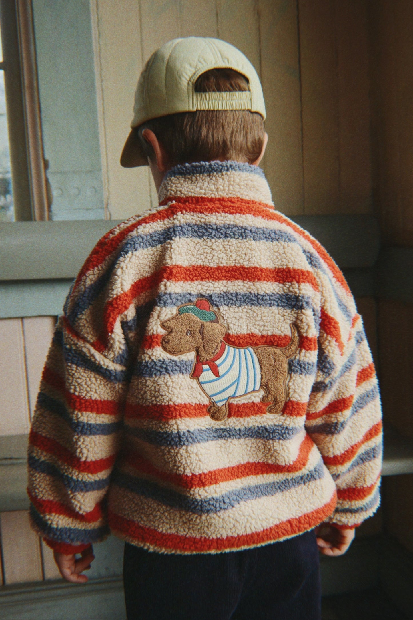 Jody Teddyjacke 🐶🦴 Tangerine Stripe
