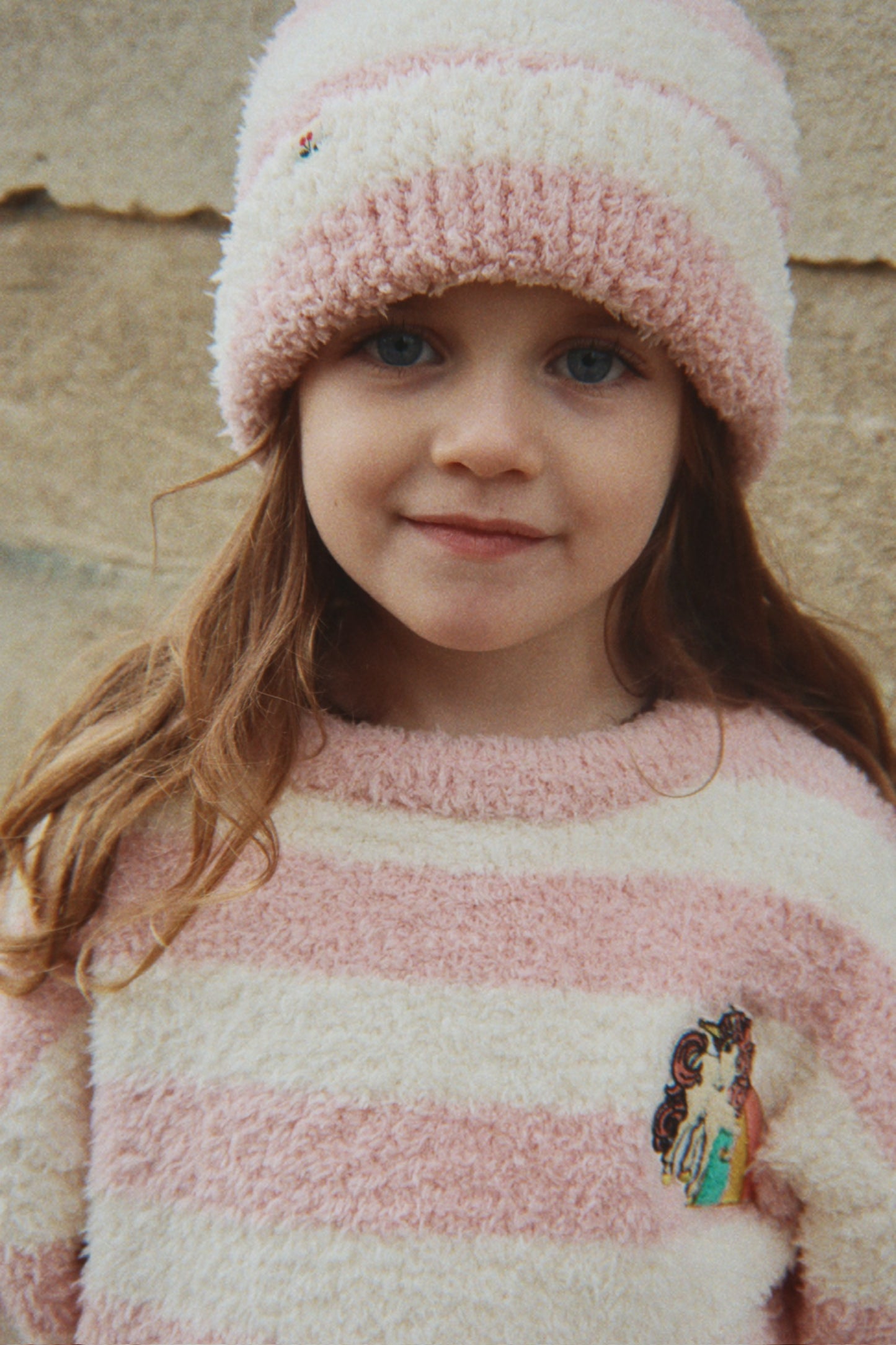 Softy Beanie 🩷🪷Rosy Stripe