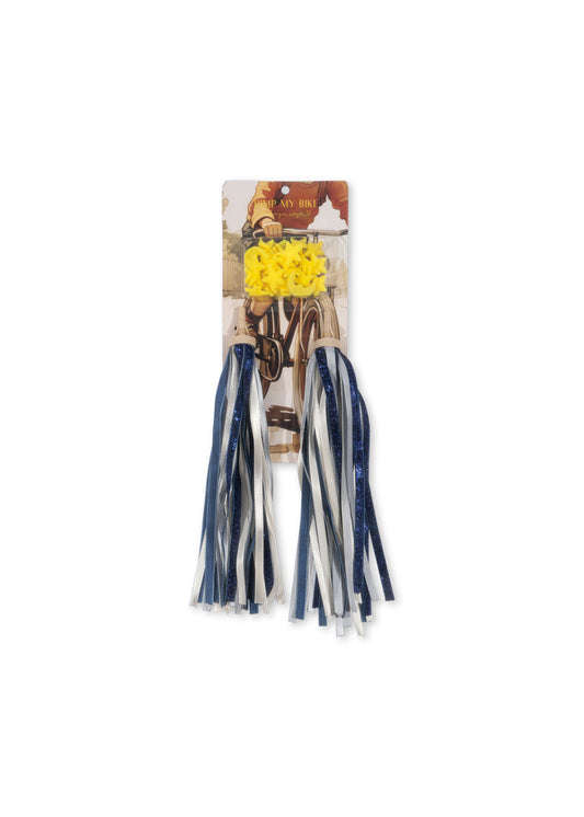 Fahrrad Streamer und Speichenclips Dark Blue Glitter