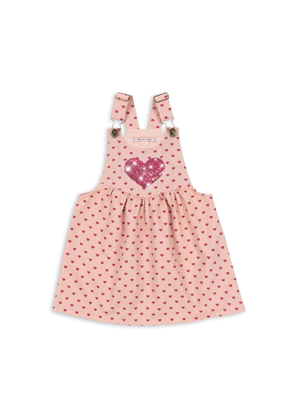 Nola Dress Berry Coeur Pailletten