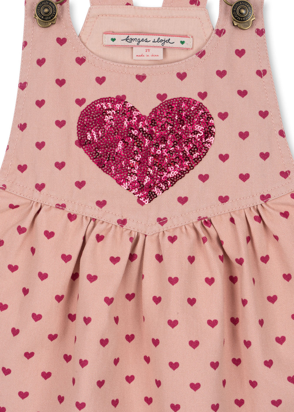 Nola Dress Berry Coeur Pailletten