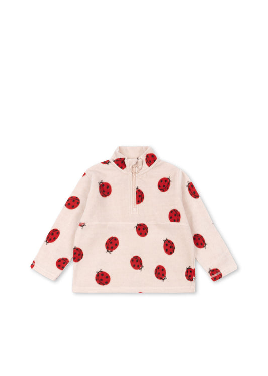 Tavi Fleece Quarter Zip Sweater Ladybug