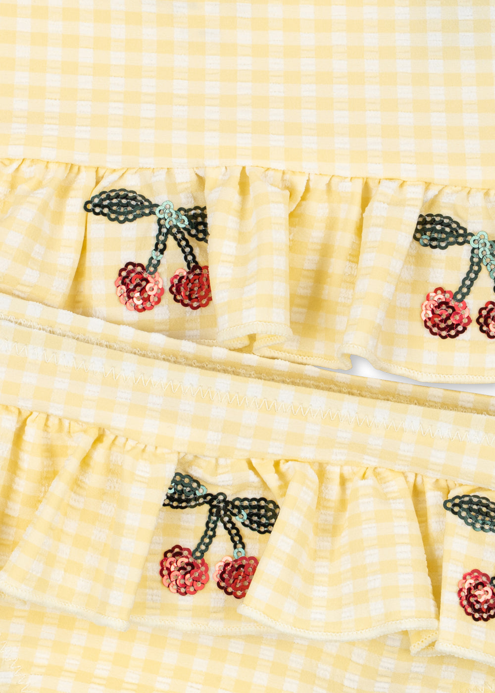 Rüschen und Paillettendetail in Kirschenform Kinder Bikini Etta von Konges Slojd