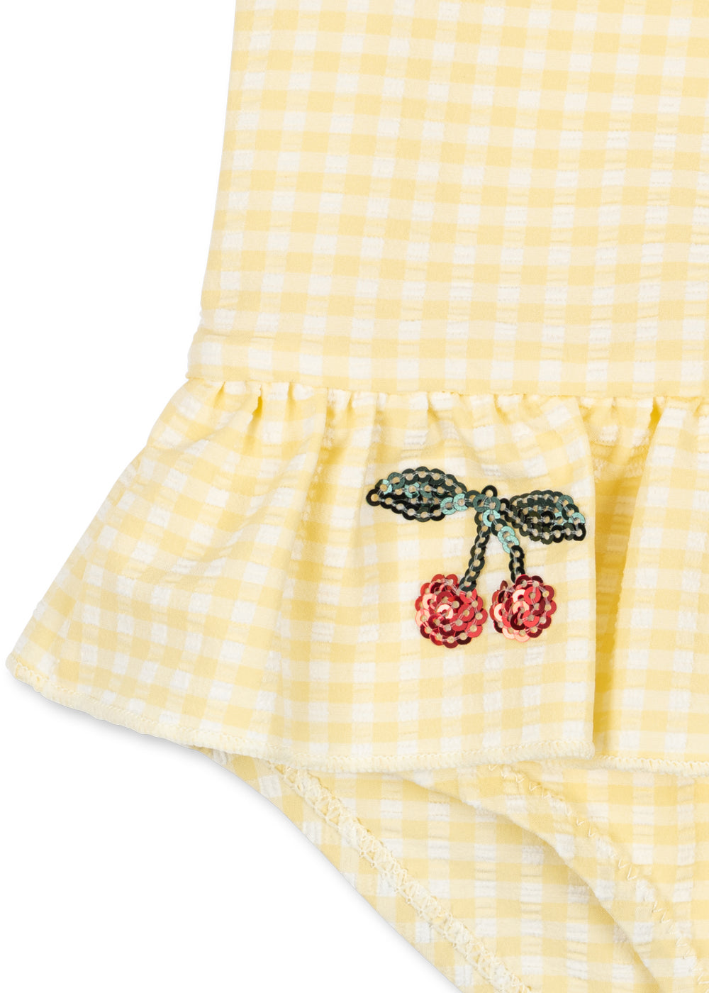 Etta Swim Suit Konges Slojd Peplum and embroidery Detail