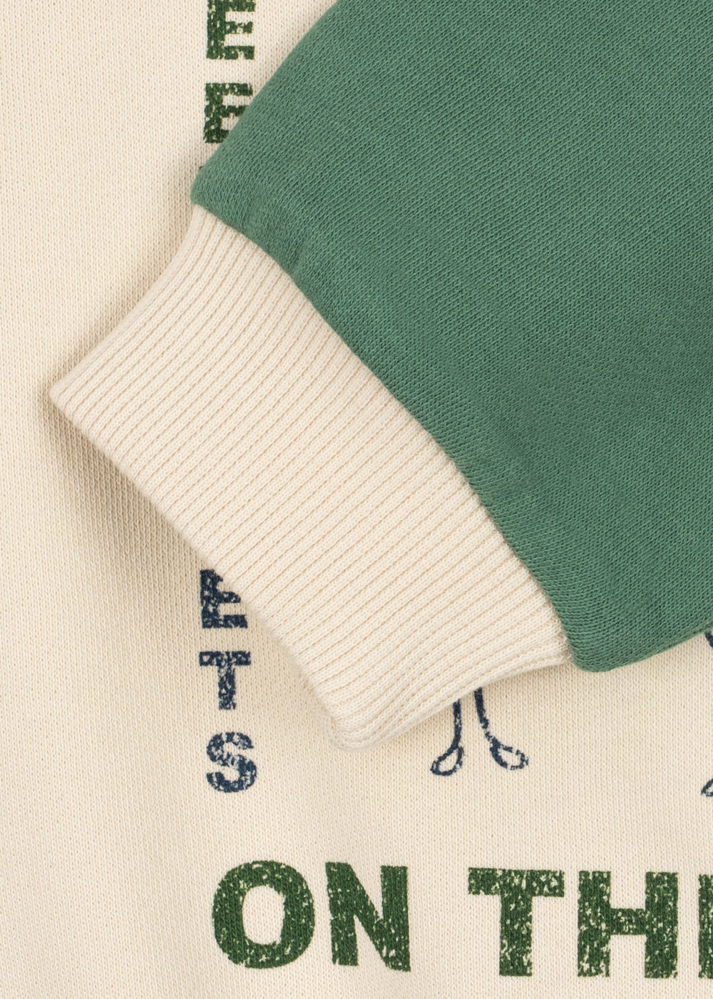 Detail zweifarbige Ärmel Spotty Polo LS