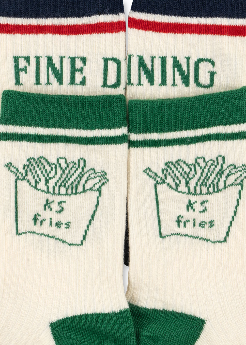 Sportsocken 2er Pack "Fine Dining" 🍟🍽️