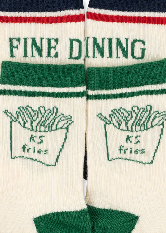 Sportsocken 2er Pack "Fine Dining" 🍟🍽️