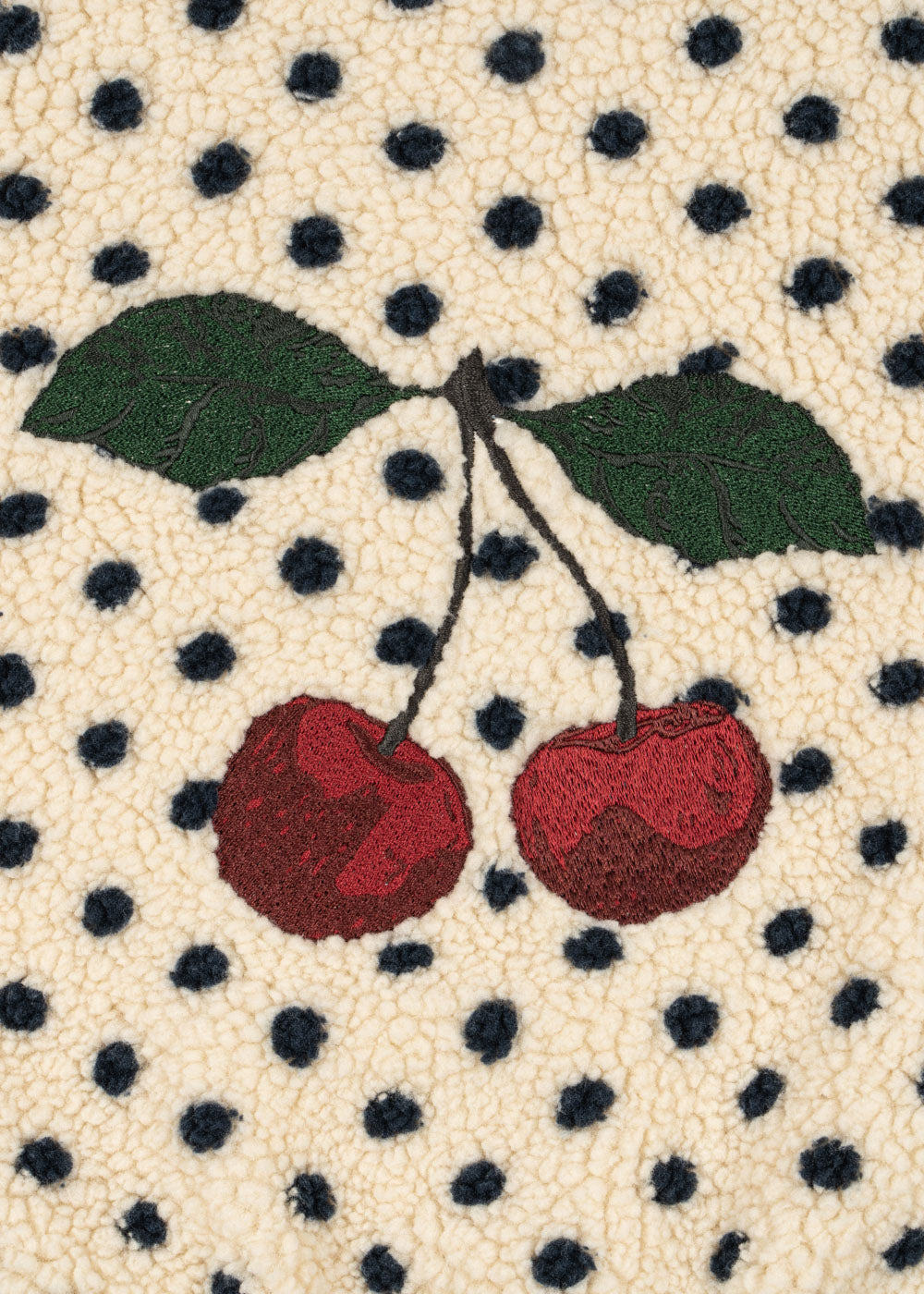 Konges Slojd detail cherry Jody Teddy Jacket