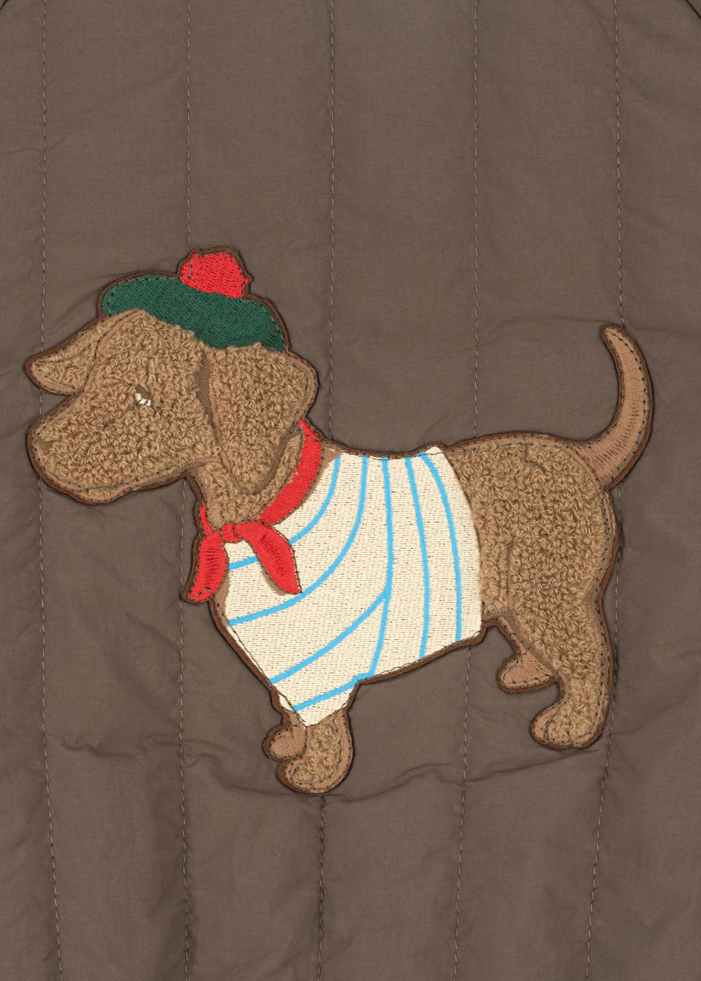 Bomber Jacke Juno TerryWalnut Dachshund 🐶❤️🦴