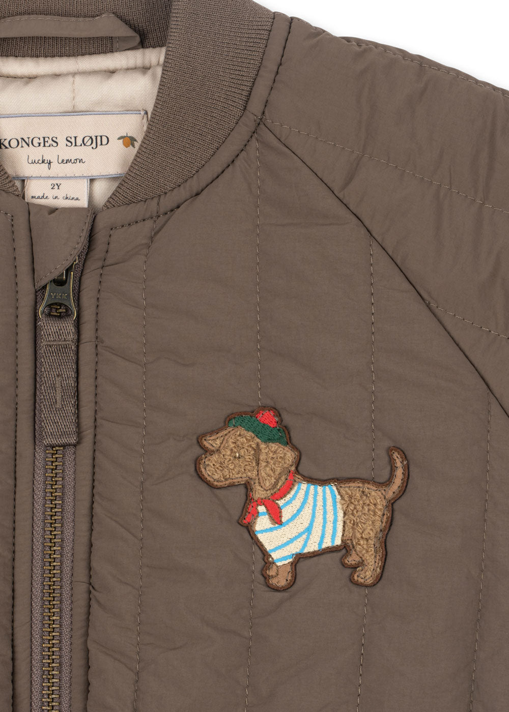 Bomber Jacke Juno TerryWalnut Dachshund 🐶❤️🦴