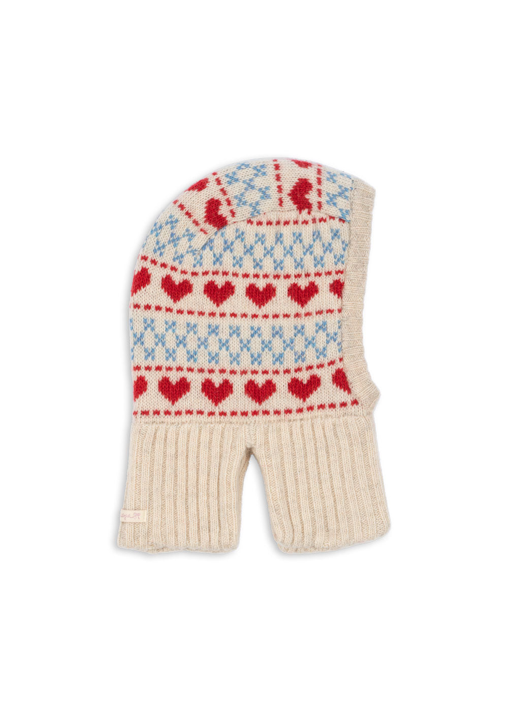 Belou Balaclava Merinostrick Heart 🩵❤️