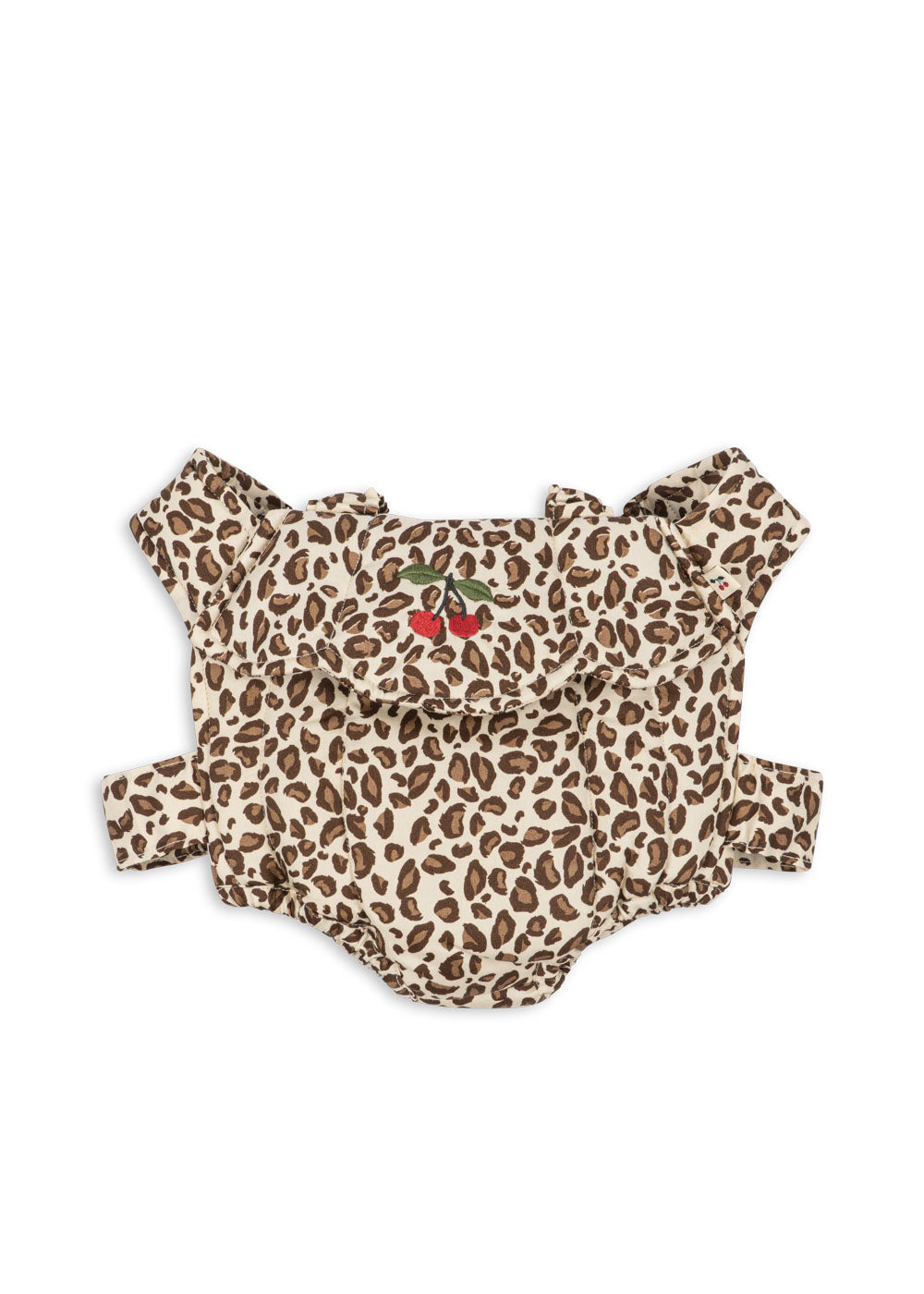 Play and pretend Bauchtrage für Kinder Leoprint mit Kirschenbestickung von Konges Slojd