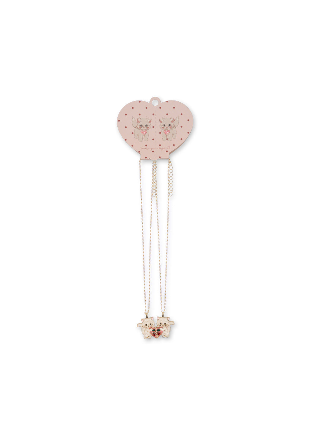 Packaging Bestie Kitty Necklace von Konges LSojd mit perforiertem Herz