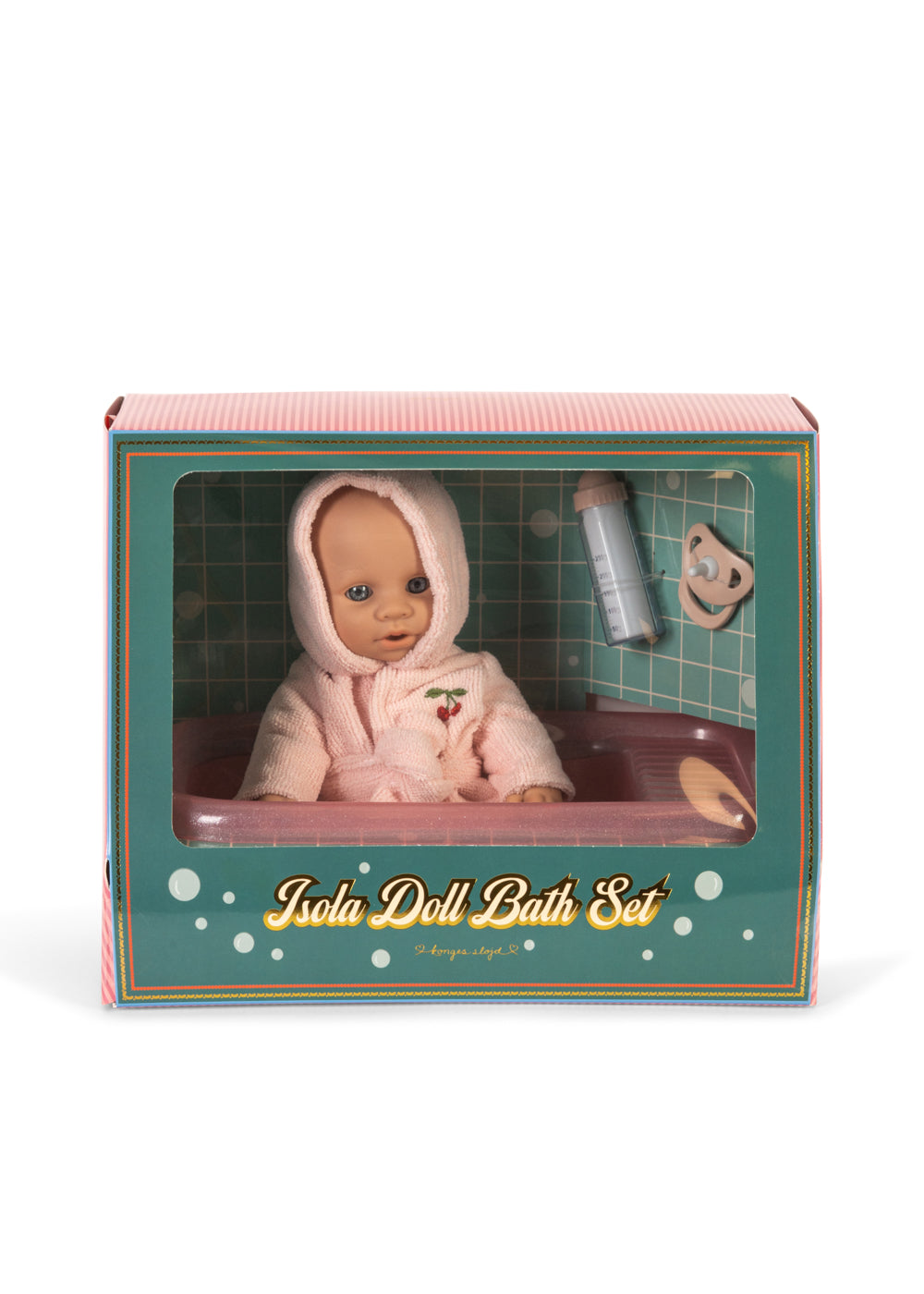 Isola Puppe mit Badeausstattung 🍒👶🏼🛁🧼Konges Slojd