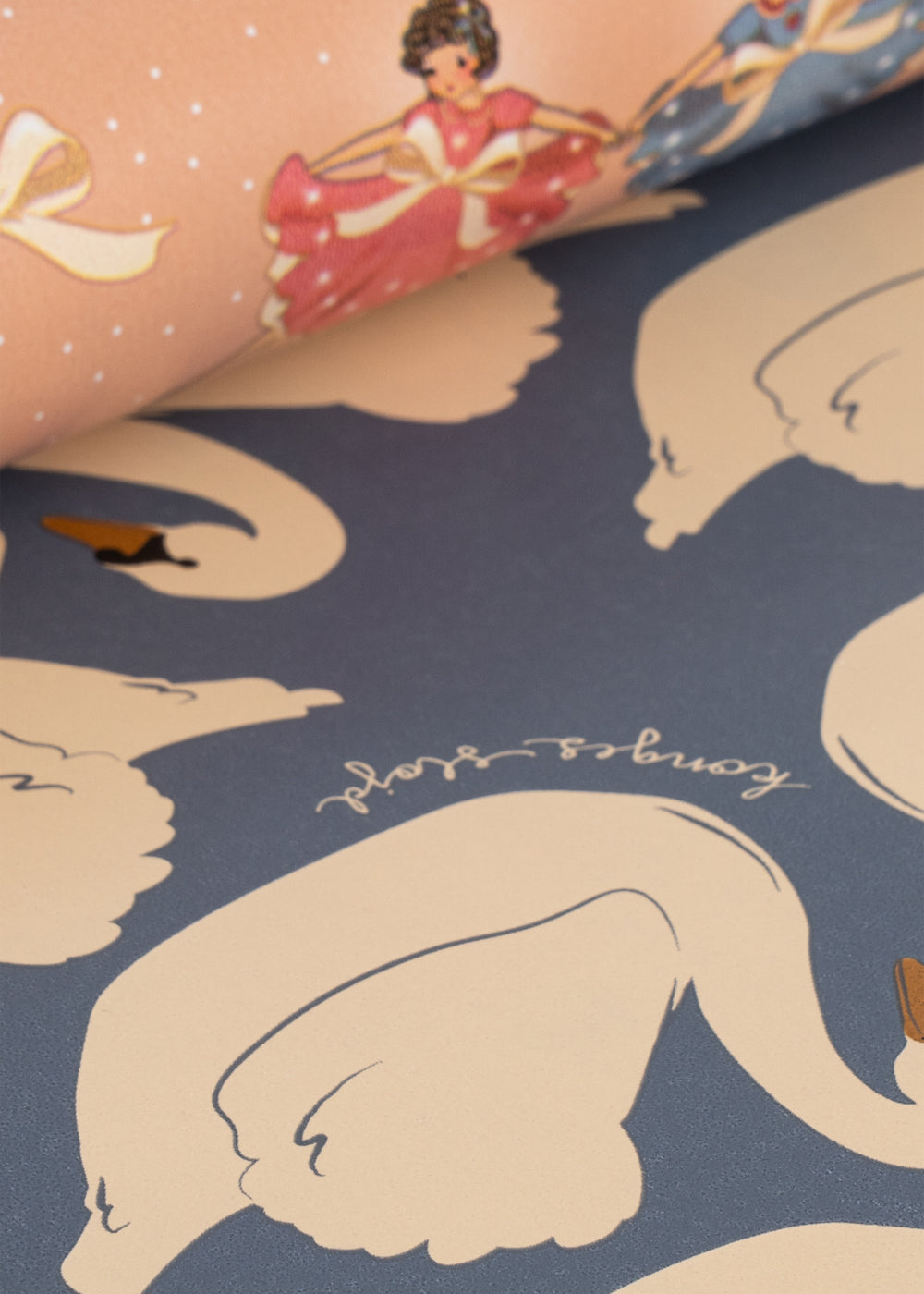 Geschenkpapier Bow Ballerina Blush / Swan 🦢✨🩰 10 Meter