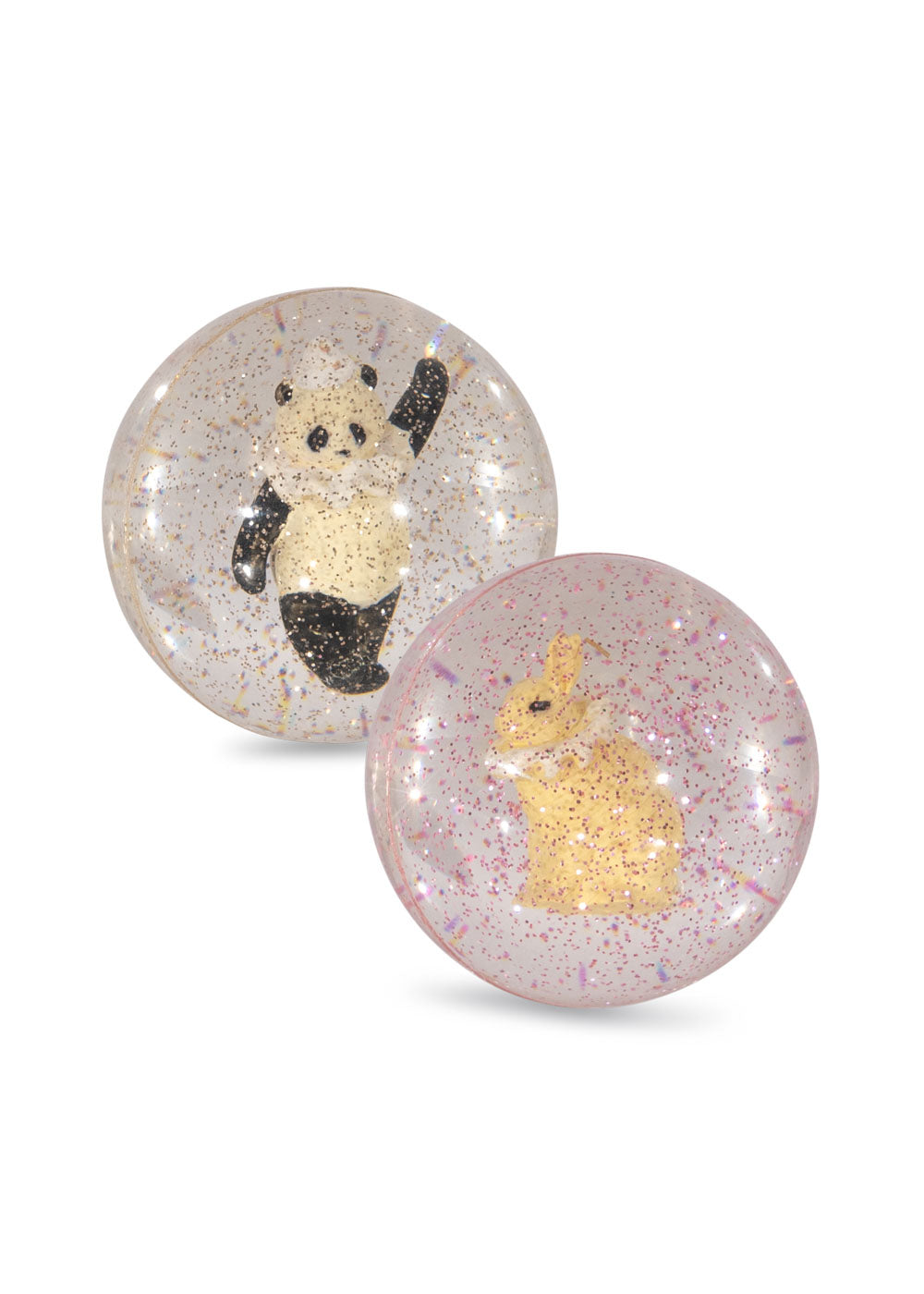 Gummiflummis mit Glitzer und süßen Figuren 🍋🦢🍒🎀🐩🐼✨