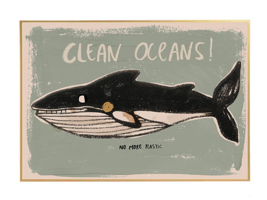 Poster Clean Oceans 50X70 cm