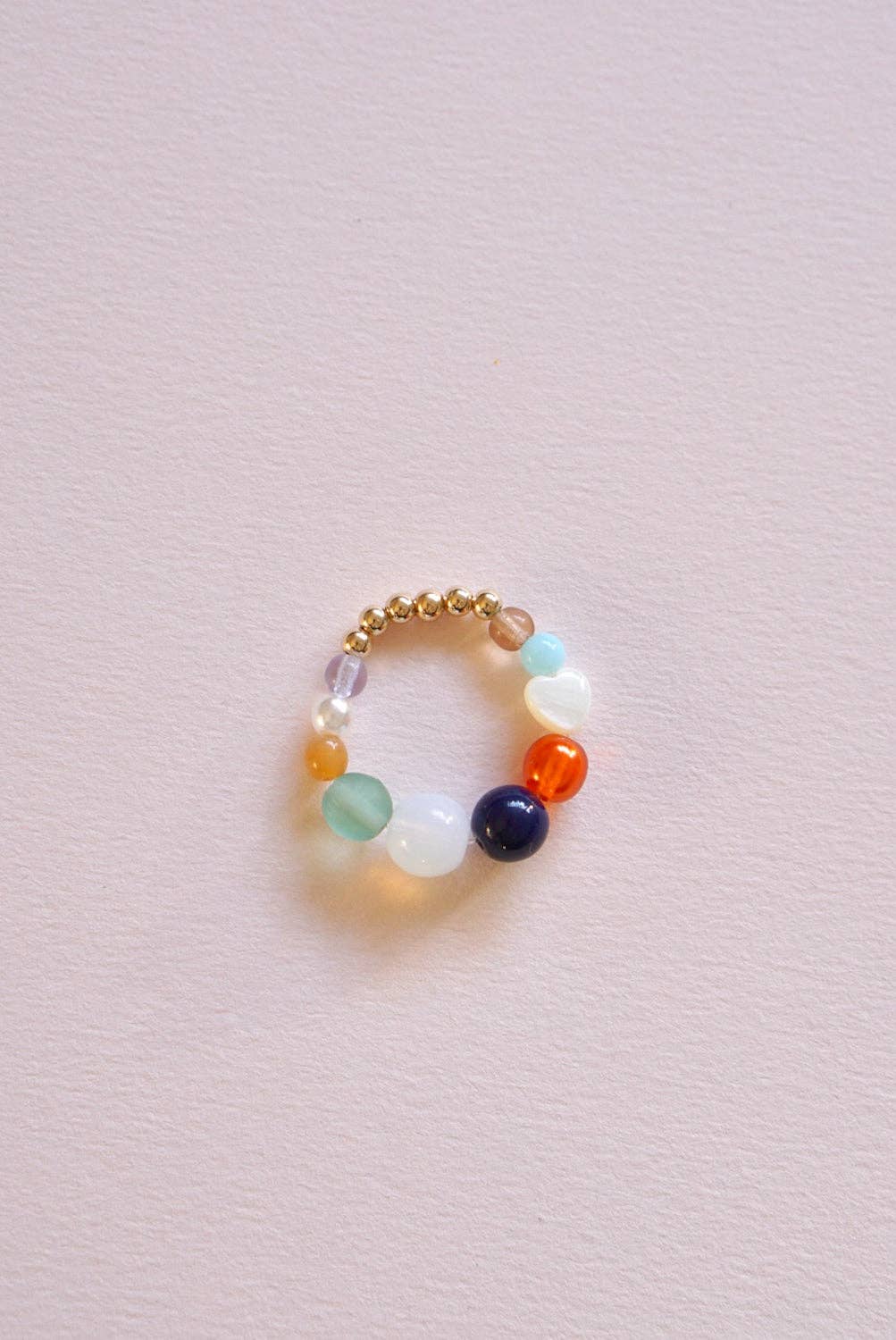 BOULE Ring - Seafoam, Opal, white, navy, orange