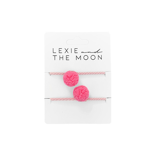 Hair Ties Pom Pom - Fuchsia (small)