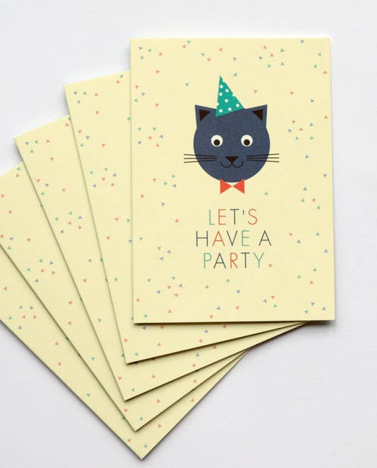 Einladungskarten “Cat's Party” 5er-Set