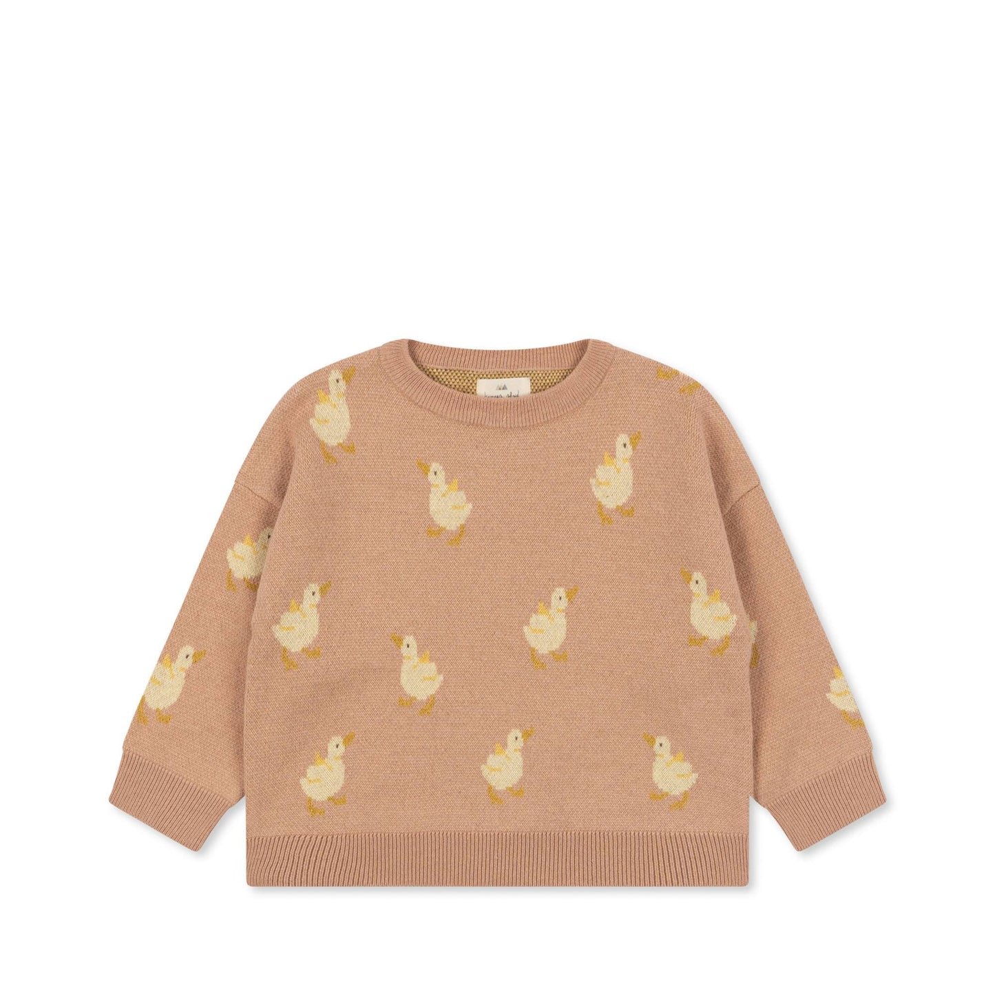 Jacquard-Merino Sweater Maple Sugar Duckling 3 Jahre
