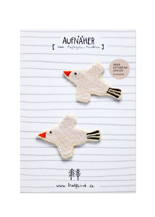 Iron-on patch set bird