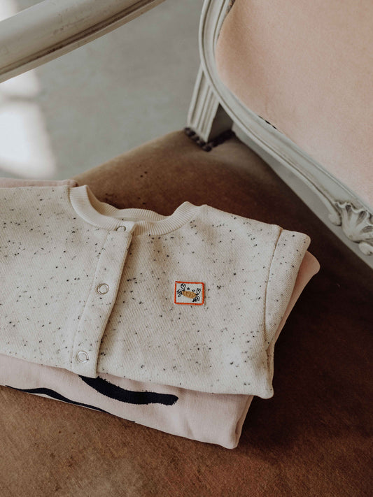 Sweater jacket confetti/nature 3-8 years