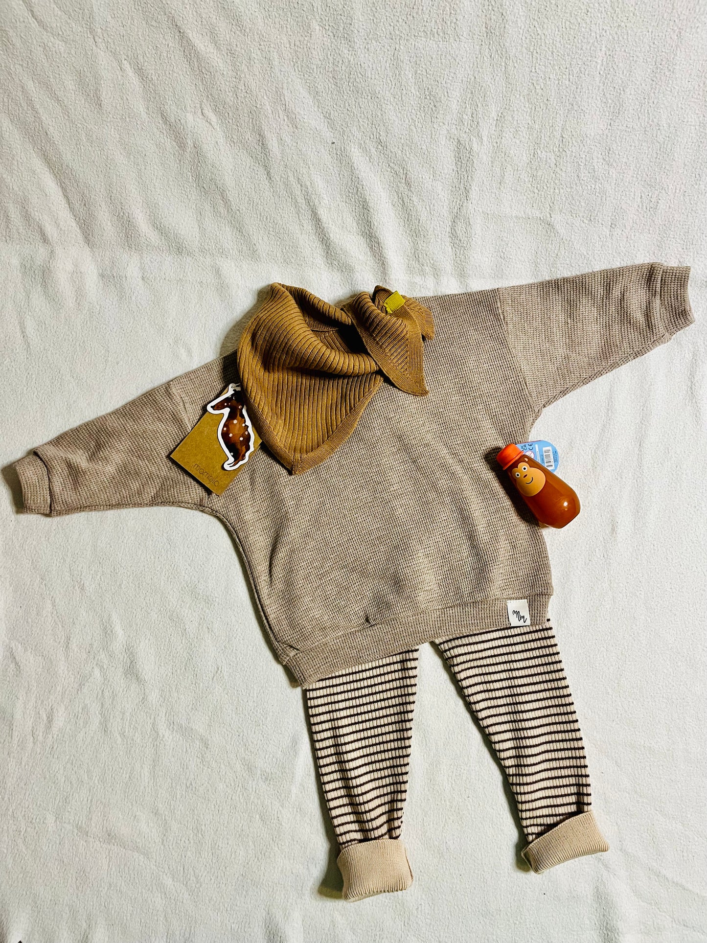 Oversized Waffeljersey Sweater "FEO"