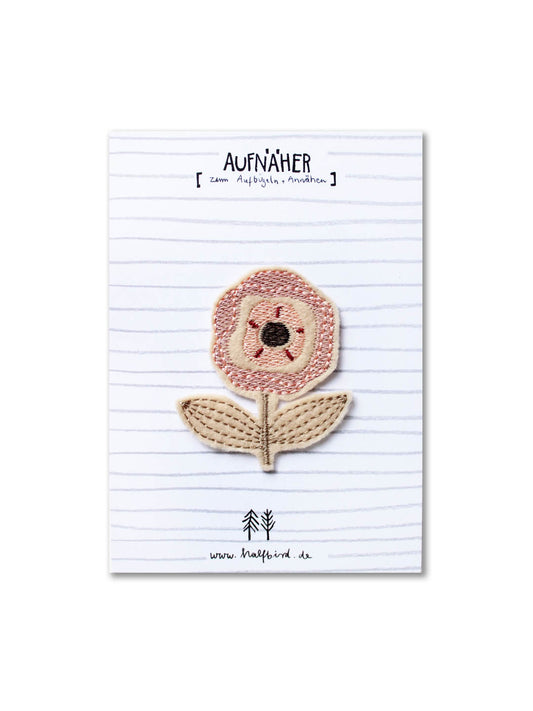 Iron-on patch pastel flower