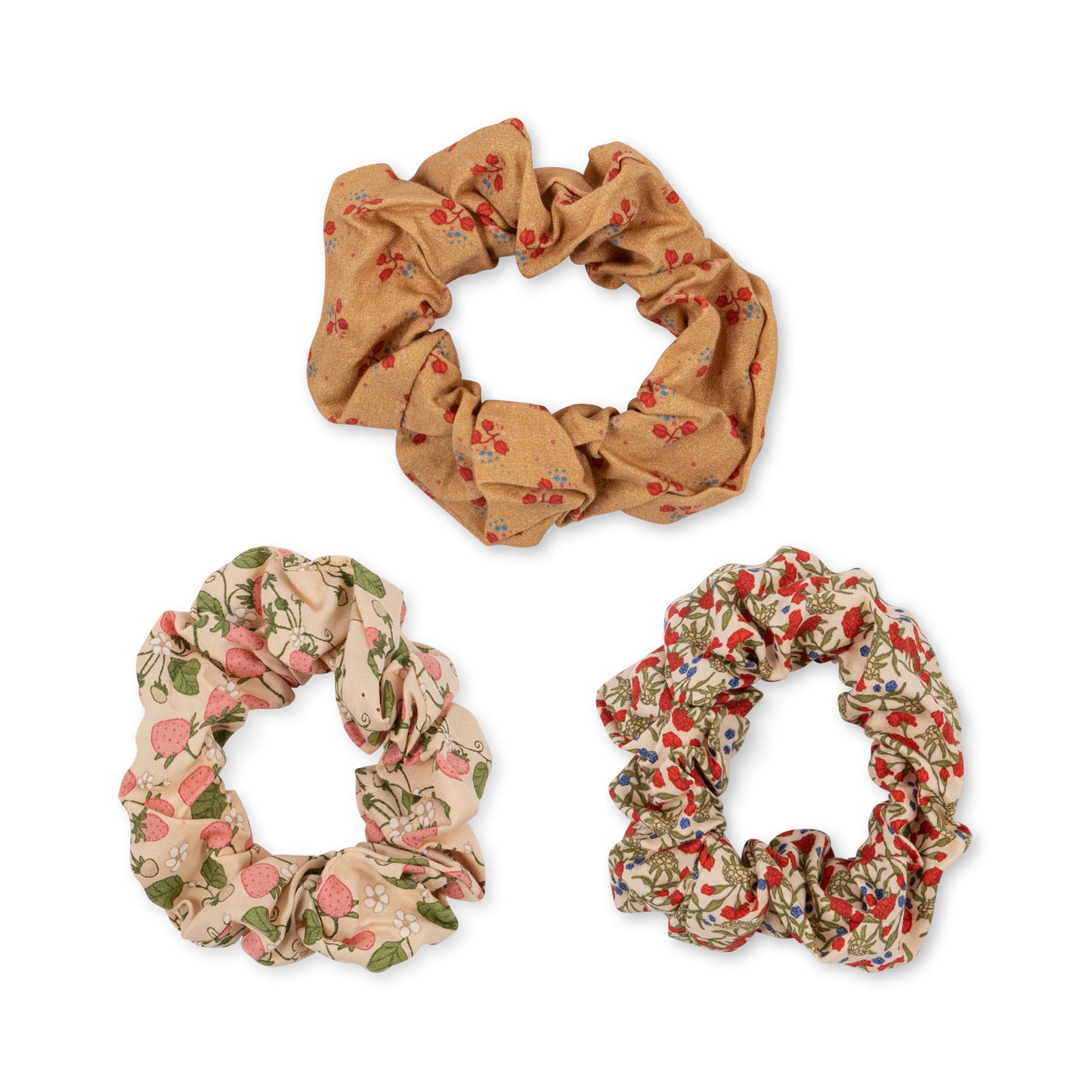 Hair bands set of 3 printed scrunchies