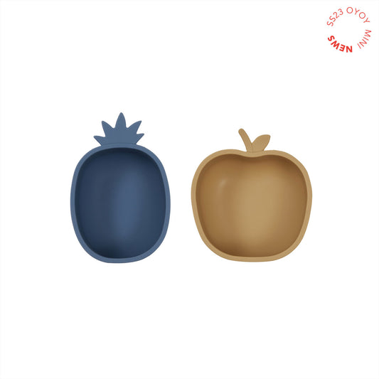 Pineapple and Apple 🍏 Snack Bowls Set