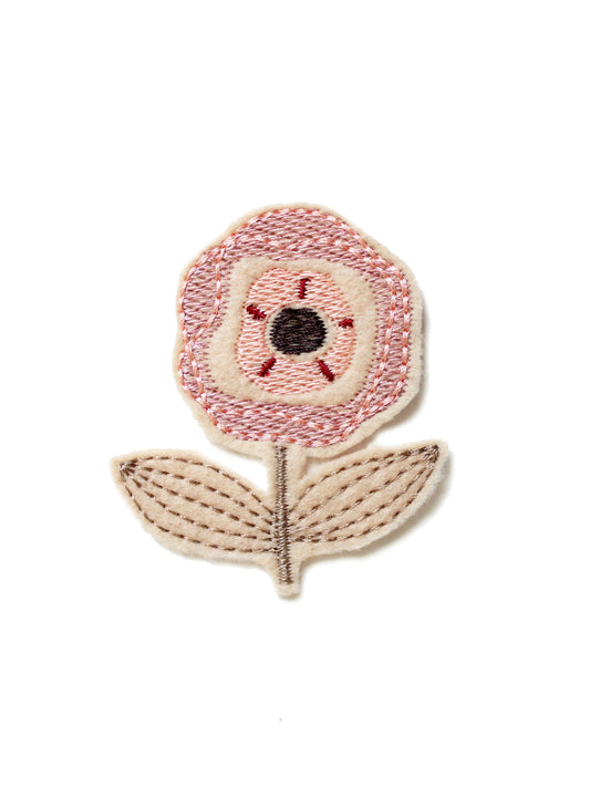 Iron-on patch pastel flower