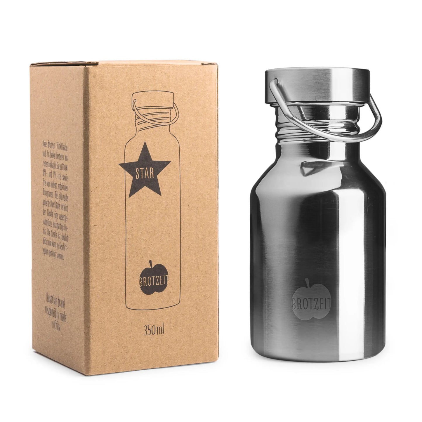 STAR Trinkflasche aus Edelstahl 350 ml