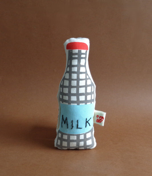 Milk Bottle Rattle Soft Toy