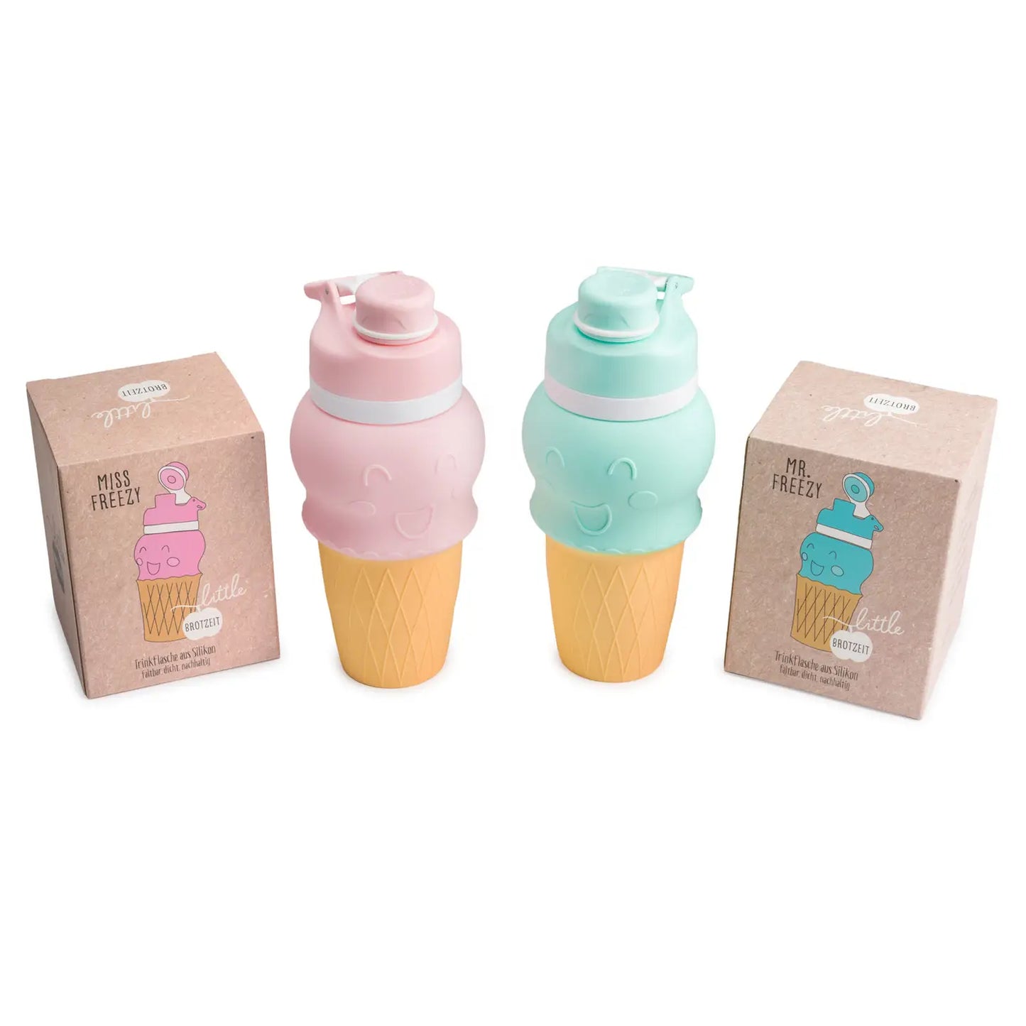 Mr.FREEZY Trinkflasche aus Silikon 500ml