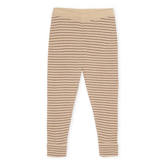 Merino Leggins Geringelt