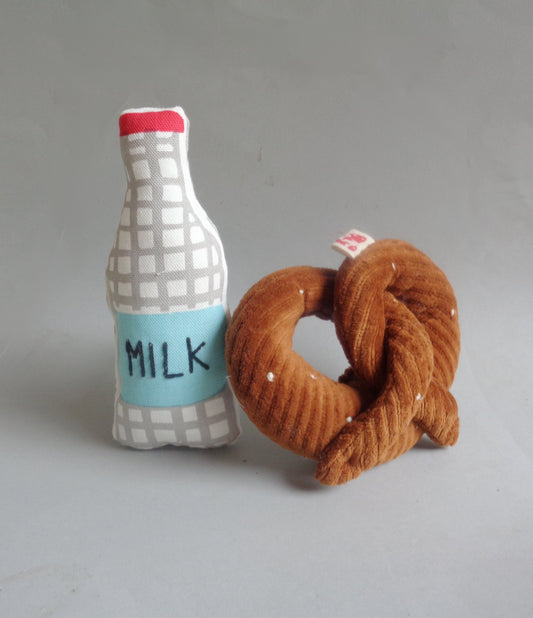 Milk Bottle Rattle Soft Toy