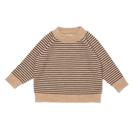 Maglione in maglia merino con anelli