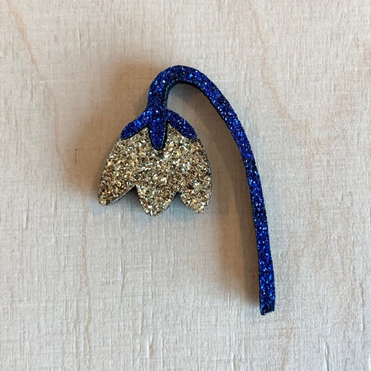 glitter pin flower
